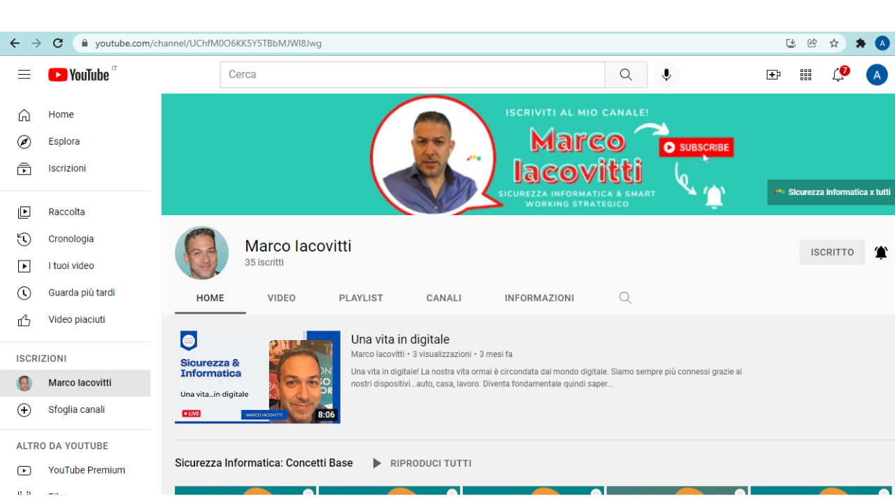 Canale YouTube
